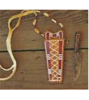 Quilled Knife Neck Pouch