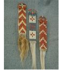 Quilled Lakota Hair Ornaments