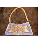 Painted Bison Rawhide Purse